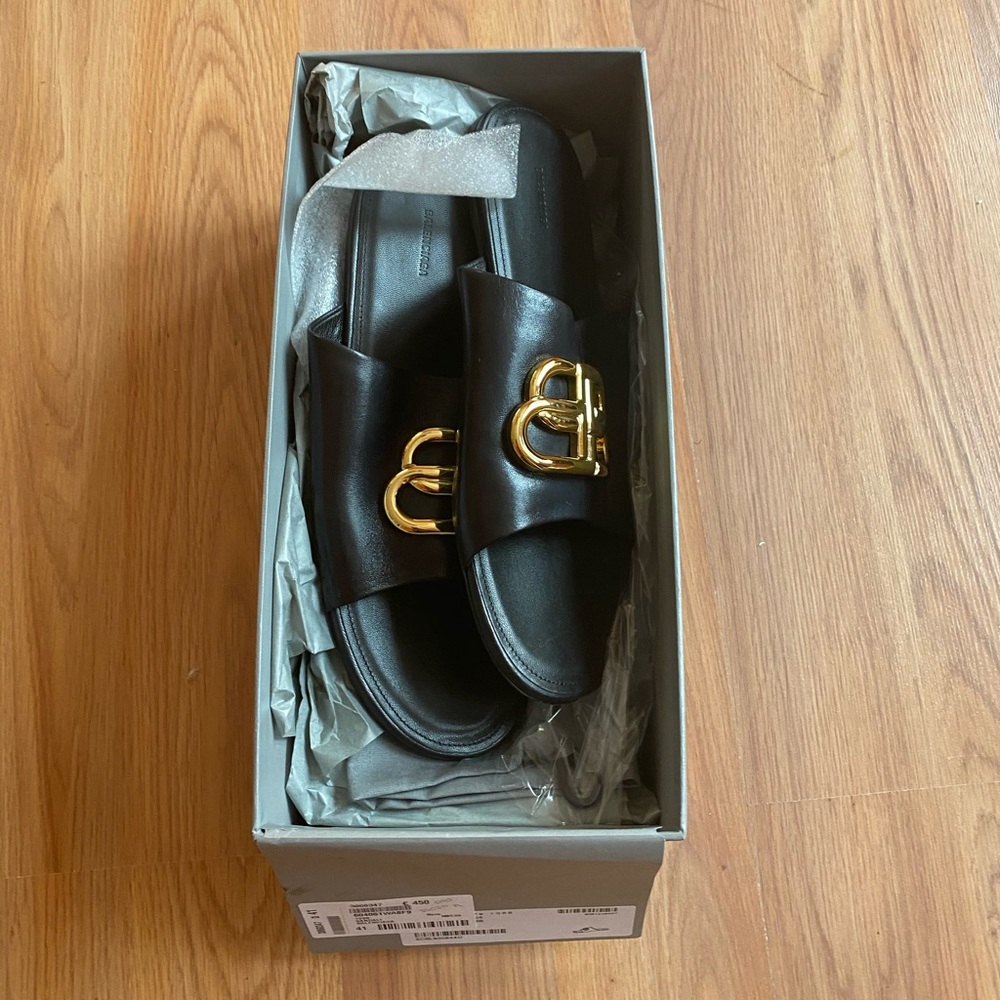 SOLD Authentic Balenciaga Oval BB mules
